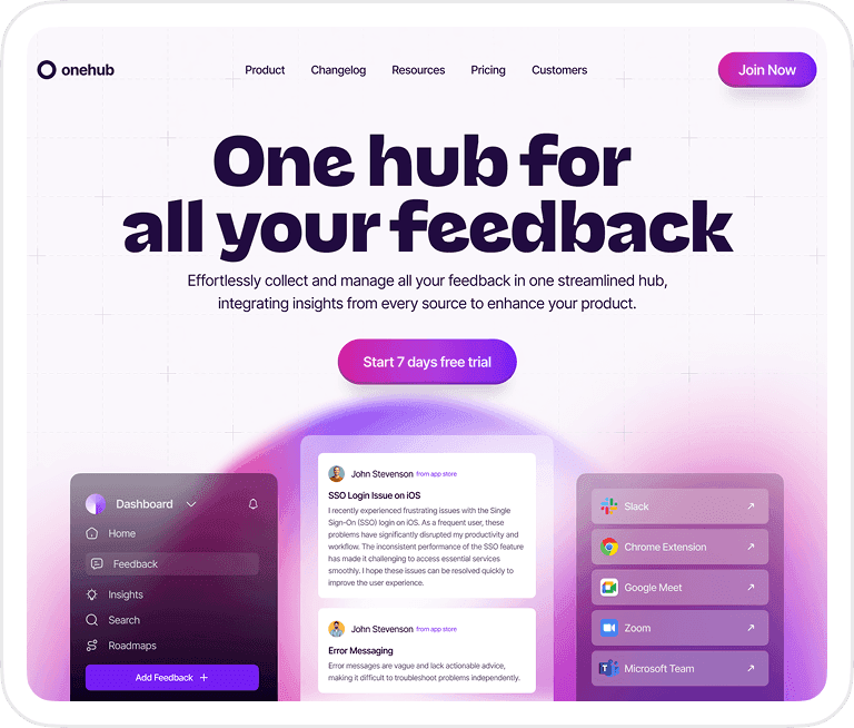 All-in-One Feedback Hub